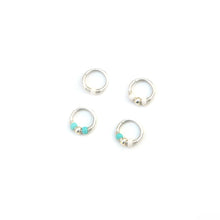 Load image into Gallery viewer, Gold Accent Beaded Hoop - Septum, Rook, Daith, Helix