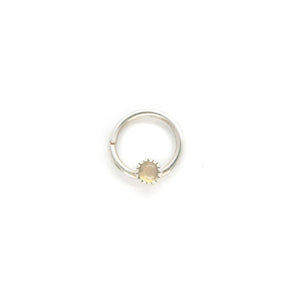 Opal Septum Ring - Daith, Rook, Helix