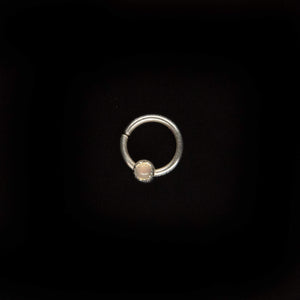 Opal Septum Ring - Daith, Rook, Helix