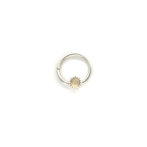 Opal Septum Ring - Daith, Rook, Helix