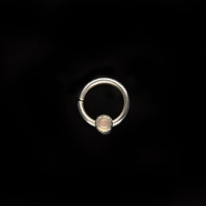 Opal Septum Ring - Daith, Rook, Helix