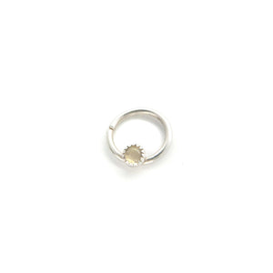 Opal Septum Ring - Daith, Rook, Helix