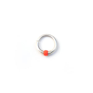 Bright Colour Bead Hoop - Septum, Rook, Daith, Helix