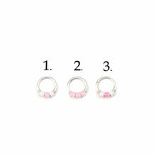 Load image into Gallery viewer, Pink Beaded Hoop - Septum, Rook, Daith, Helix