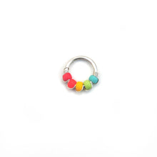 Load image into Gallery viewer, Bright Colour Bead Hoop - Septum, Rook, Daith, Helix