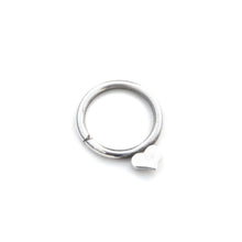 Load image into Gallery viewer, Silver Heart Septum Ring