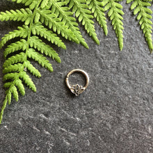 Load image into Gallery viewer, Silver Lotus Septum Ring - Daith, Rook, Helix