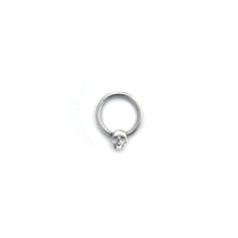 Load image into Gallery viewer, Silver Skull Septum  - Rook, Helix, Daith