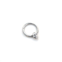 Load image into Gallery viewer, Silver Skull Septum  - Rook, Helix, Daith