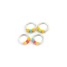 Load image into Gallery viewer, Tropical Colour Beaded Septum Ring - Rook, Daith, Helix