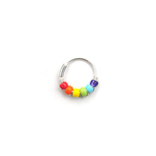 Load image into Gallery viewer, Rainbow Hoop Earrings - Ear, Cartilage Hoop, Nose Ring