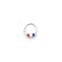 Load image into Gallery viewer, Red White &amp; Blue Earring - Cartilage Hoop, Nose Ring