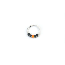 Load image into Gallery viewer, Orange &amp; Black Cartilage Earring - Ear Piercing Hoop, Nose Ring