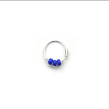 Load image into Gallery viewer, Red White &amp; Blue Earring - Cartilage Hoop, Nose Ring