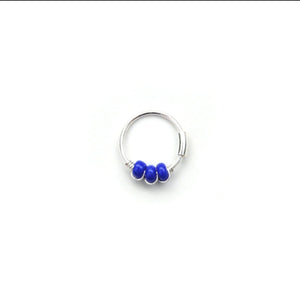 Red White & Blue Earring - Cartilage Hoop, Nose Ring