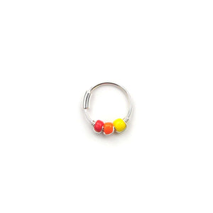 Rainbow Hoop Earrings - Ear, Cartilage Hoop, Nose Ring