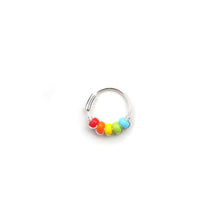 Load image into Gallery viewer, Rainbow Hoop Earrings - Ear, Cartilage Hoop, Nose Ring