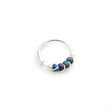 Load image into Gallery viewer, Purple Beaded Hoop Earrings - Ear, Nose Ring, Cartilage Hoop