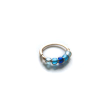 Load image into Gallery viewer, Silver Cartilage Hoop Earrings Huggie Earrings Blue Huggie Earrings for Cartilage, Nose, Ear, Helix Piercing MidwinterHollow