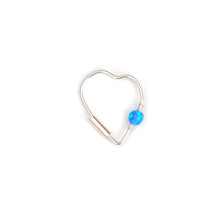 Load image into Gallery viewer, Opal Heart Earring - Ear, Cartilage