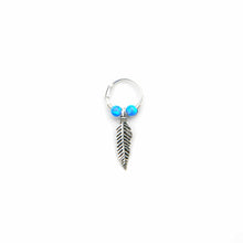 Load image into Gallery viewer, Opal Feather Earrings - Cartilage Hoop, Dangle Earring