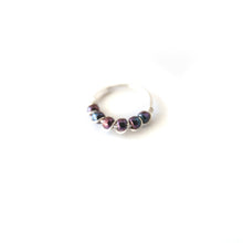 Load image into Gallery viewer, Silver Cartilage Hoop Earrings Huggie Earrings Iridescent Cartilage Hoop for Ear Piercing, Nose Nose Piercing, or Helix Piercing MidwinterHollow
