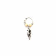 Load image into Gallery viewer, Opal Feather Earrings - Cartilage Hoop, Dangle Earring