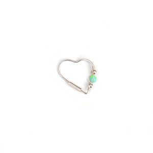 Opal Heart Earring - Ear, Cartilage