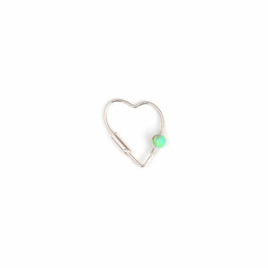 Opal Heart Earring - Ear, Cartilage