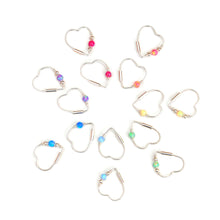 Load image into Gallery viewer, Opal Heart Earring - Ear, Cartilage