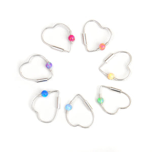 Opal Heart Earring - Ear, Cartilage