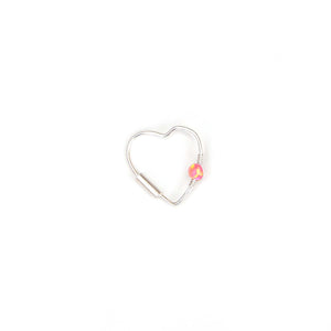 Opal Heart Earring - Ear, Cartilage
