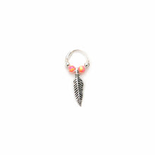 Load image into Gallery viewer, Opal Feather Earrings - Cartilage Hoop, Dangle Earring