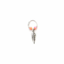 Load image into Gallery viewer, Opal Feather Earrings - Cartilage Hoop, Dangle Earring