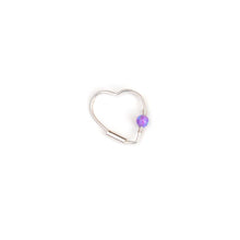 Load image into Gallery viewer, Opal Heart Earring - Ear, Cartilage