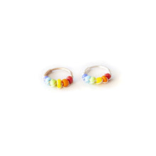 Load image into Gallery viewer, Silver Cartilage Hoop Earrings Huggie Earrings Rainbow Cartilage Huggie Earring for Ear Piercing, Nose Piercing, or Cartilage Piercing MidwinterHollow
