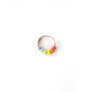 Silver Cartilage Hoop Earrings Huggie Earrings Rainbow Cartilage Huggie Earring for Ear Piercing, Nose Piercing, or Cartilage Piercing MidwinterHollow