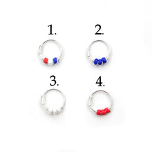 Load image into Gallery viewer, Red White &amp; Blue Earring - Cartilage Hoop, Nose Ring
