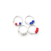 Load image into Gallery viewer, Red White &amp; Blue Earring - Cartilage Hoop, Nose Ring