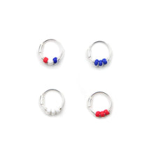 Load image into Gallery viewer, Red White &amp; Blue Earring - Cartilage Hoop, Nose Ring