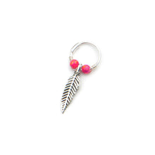 Load image into Gallery viewer, Opal Feather Earrings - Cartilage Hoop, Dangle Earring