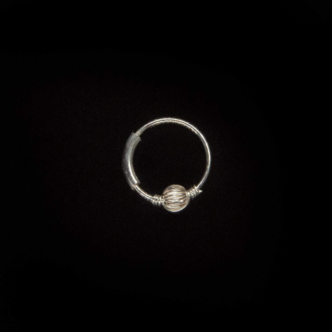 Silver Huggie Hoop Earrings - Cartilage Hoop, Earrings,