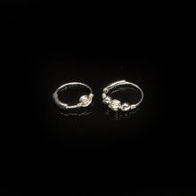 Load image into Gallery viewer, Silver Huggie Hoop Earrings - Cartilage Hoop, Earrings,