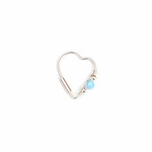 Load image into Gallery viewer, Opal Heart Earring - Ear, Cartilage