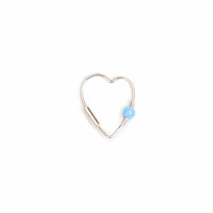 Opal Heart Earring - Ear, Cartilage