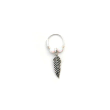Load image into Gallery viewer, Opal Feather Earrings - Cartilage Hoop, Dangle Earring