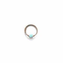 Load image into Gallery viewer, Silver Gold Cartilage Hoop Earrings Huggie Earrings Turquoise Opal Gold or Silver Hoop Earring for Ear Piercing, Nose Piercing, or Helix Piercing Gold / Single (One Piece) MidwinterHollow