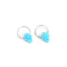 Load image into Gallery viewer, Opal Hamsa Hoops