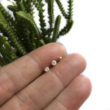 Load image into Gallery viewer, Mismatch Round &amp; Crystal Sterling Silver Stud Set - Asymmetrical Studs