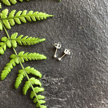 Load image into Gallery viewer, Tiny Silver Stud Earrings - Silver Studs